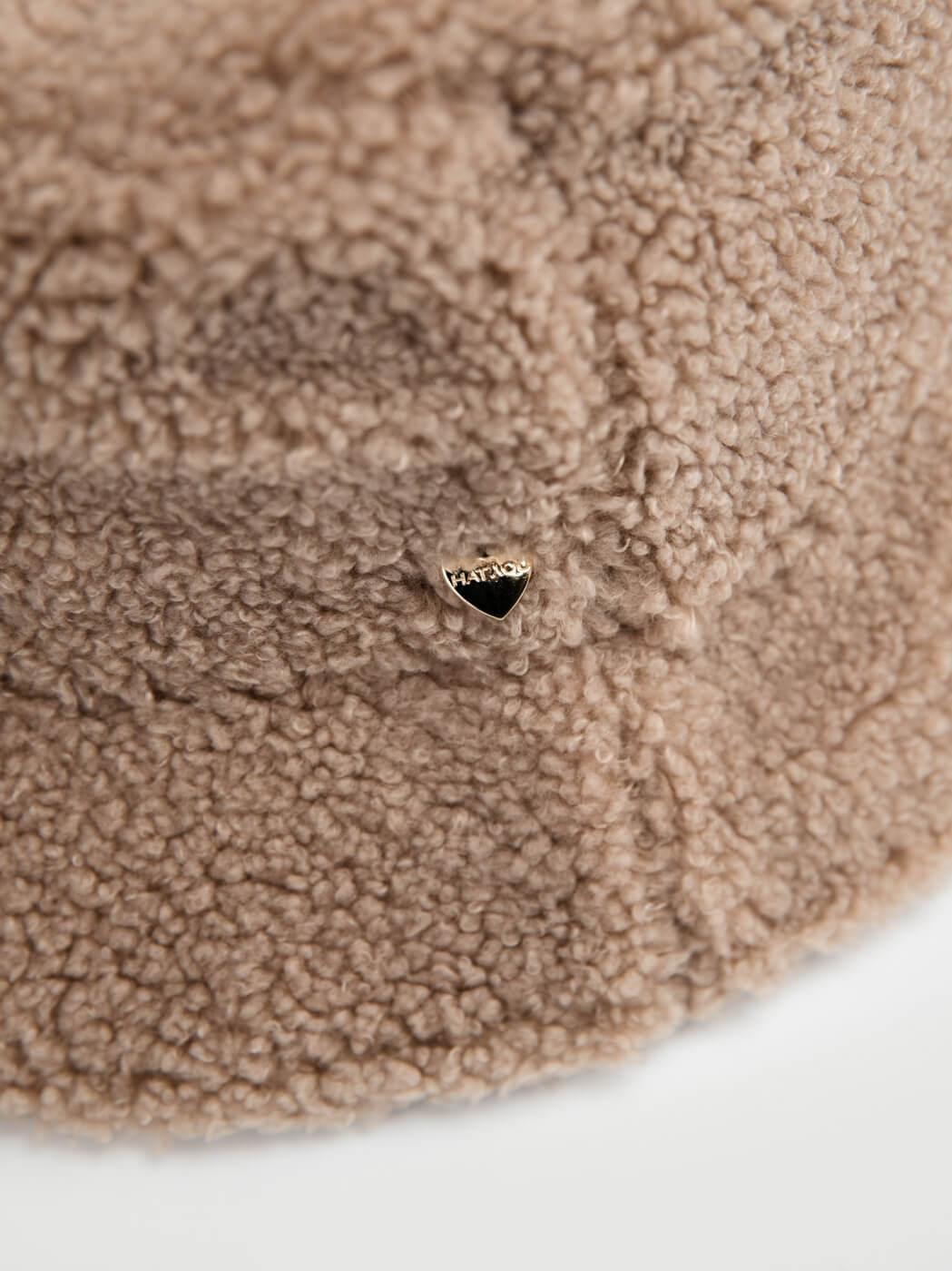 CAPPELLO BUCKET IN TEDDY BEIGE CP4287 FANGO ANDREA MORANDO 