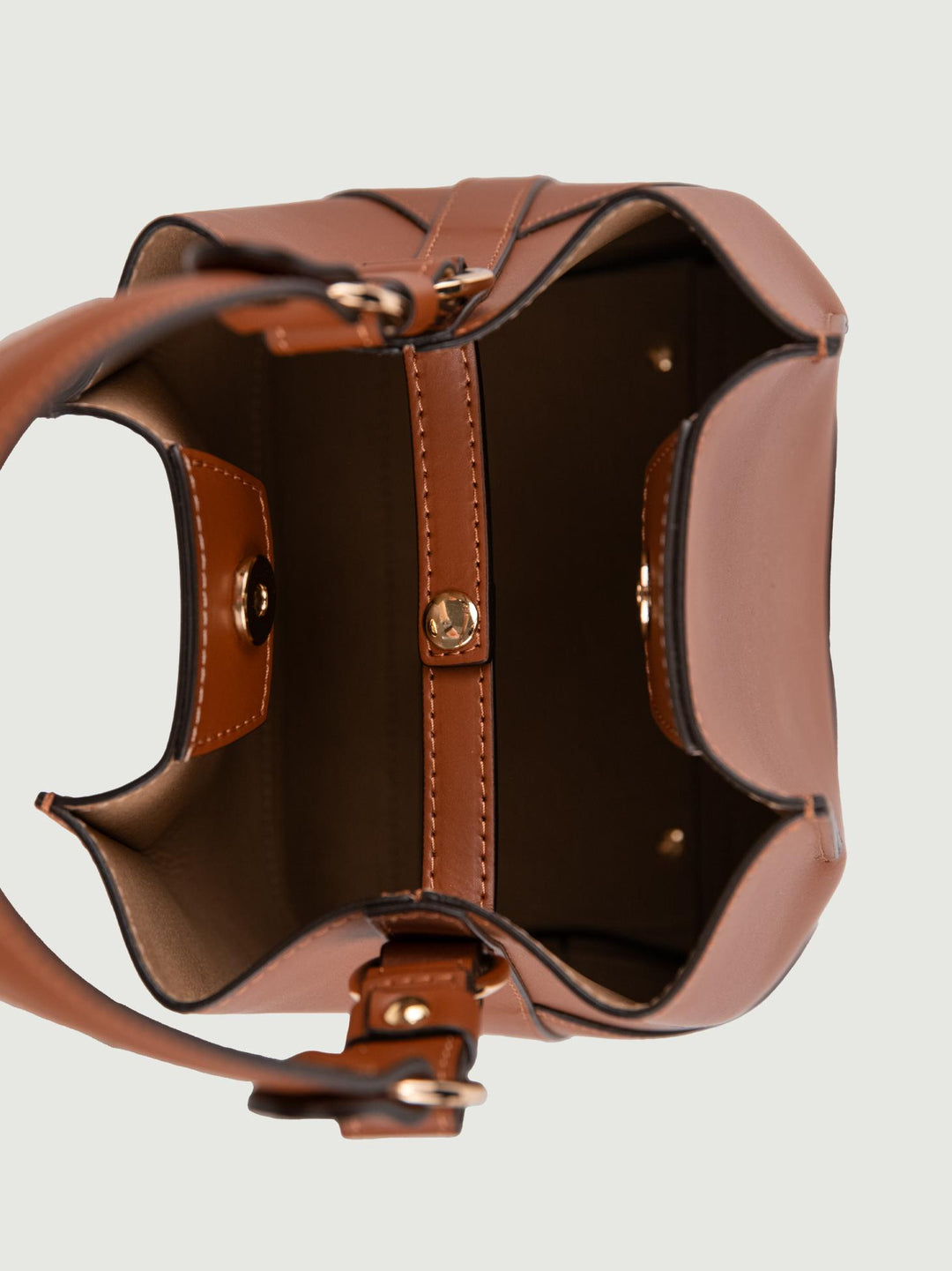 MINI SECCHIELLO IN PELLE MARRONE 389 CUOIO GIANNI NOTARO 