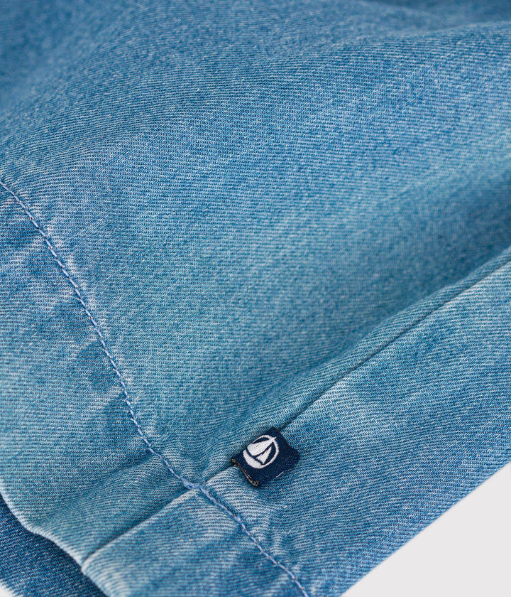 ABITO SMANICATO IN DENIM LEGGERO PER BEBÈ A09OD 01 PETIT BATEAU 