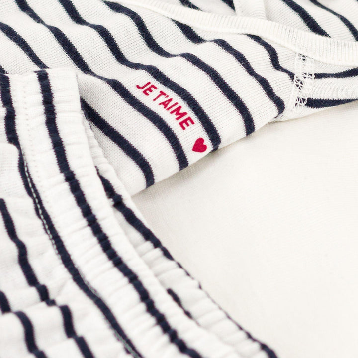 COMPLETO CON 3 PEZZI A RIGHE PER BEBÈ A084V 01 PETIT BATEAU 