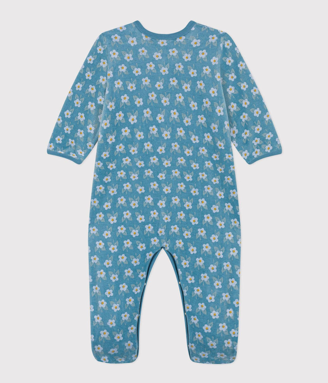 PIGIAMA IN CINIGLIA A FIORI A08E4 01 PETIT BATEAU 