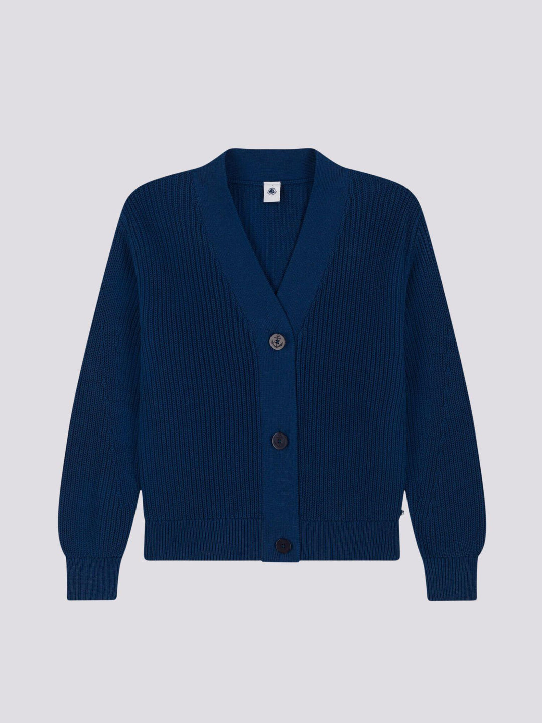 CARDIGAN A COSTA INGLESE IN COTONE DONNA A08A0 02 PETIT BATEAU 
