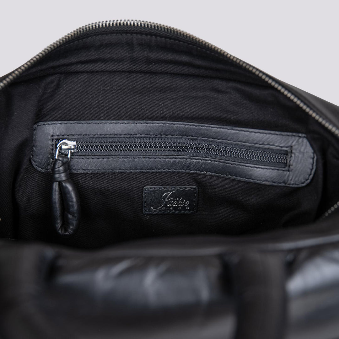 BORSA IN PELLE IMBOTTITA NERA JODI 20 JACK LEATHER 