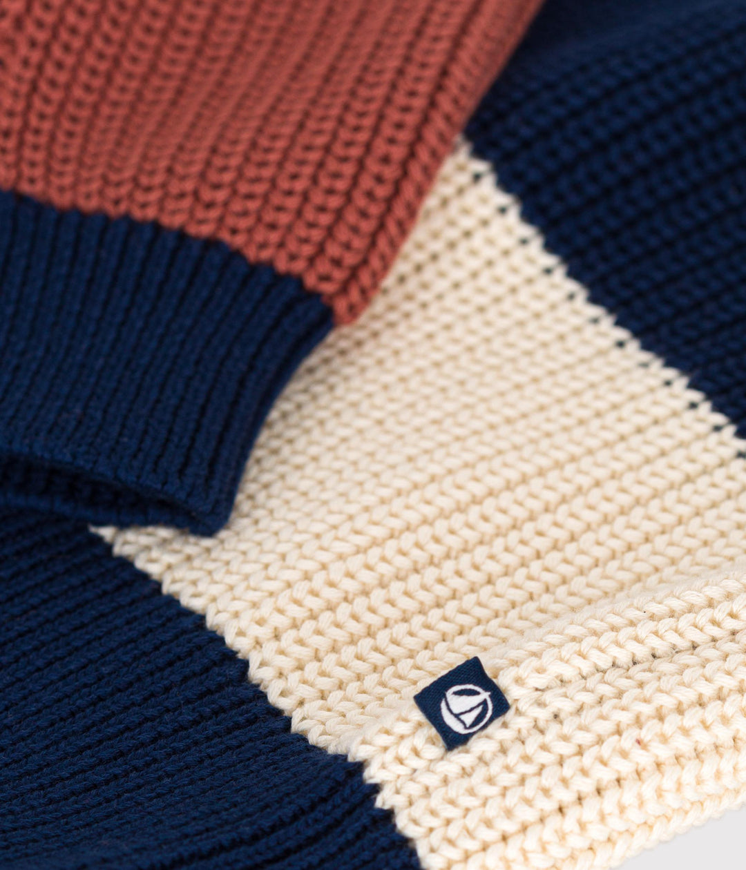 PULLOVER RIGATO IN COTONE BAMBINO A09KA 01 PETIT BATEAU 