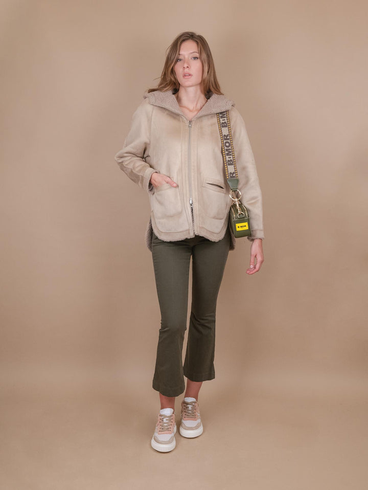 BORSA A TRACOLLA  YOURS IN PELLE VERDE MILITARE YOURS VERDE MILITARE BIMOR 
