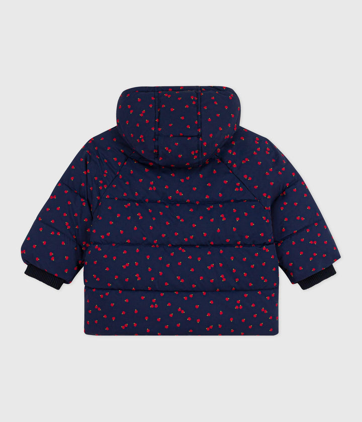 PIUMINO BLU STAMPA MELE A0DUD 01 PETIT BATEAU 
