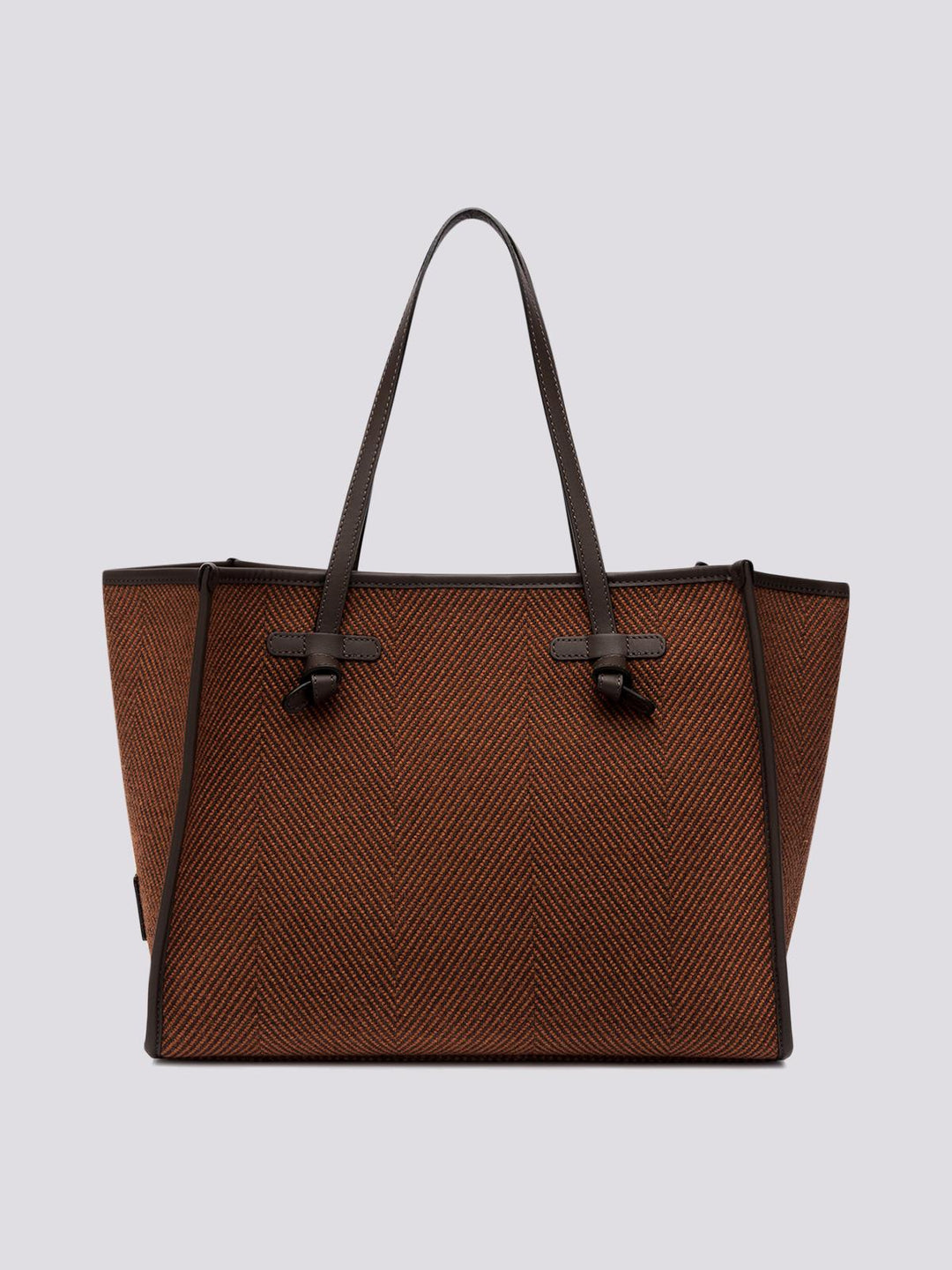 Shopping Marcella in tessuto spiga ginger cioccolato BS 6850/23AI SPIGA 13240 GIANNI CHIARINI 