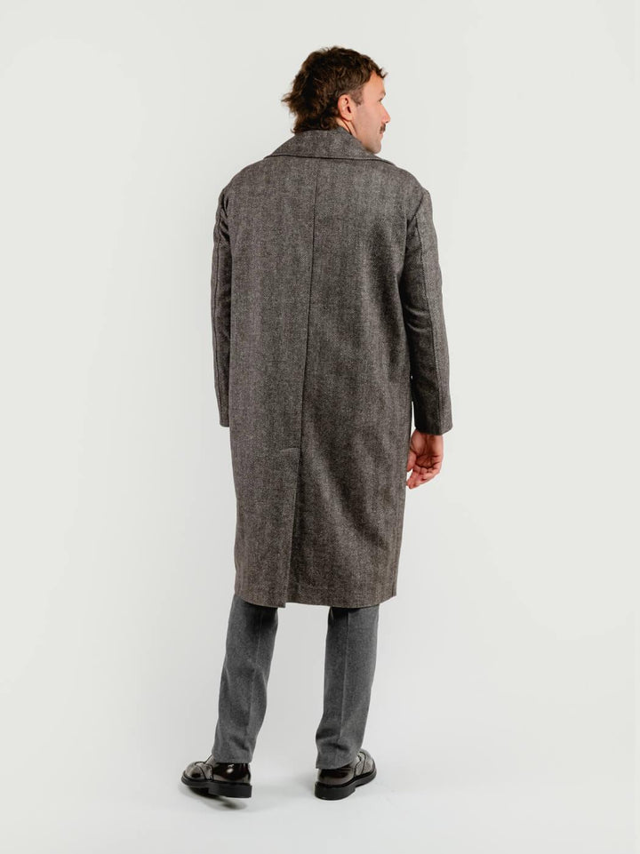 CAPPOTTO DOPPIOPETTO SPIGATO TESTA MORO K007 434 ANDREA MORANDO 