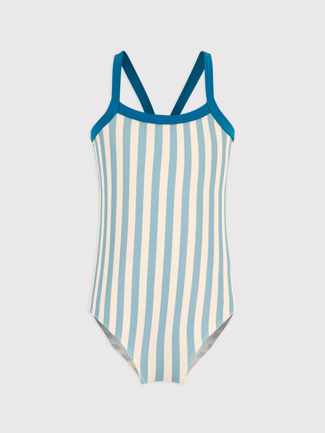 Costume Intero A Righe Bambina A06O4 01 PETIT BATEAU 