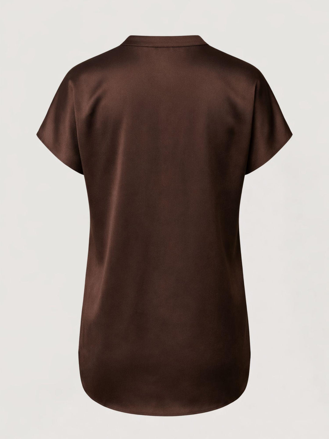 Blusa in raso marrone M9237 MARRONE ANDREA MORANDO 