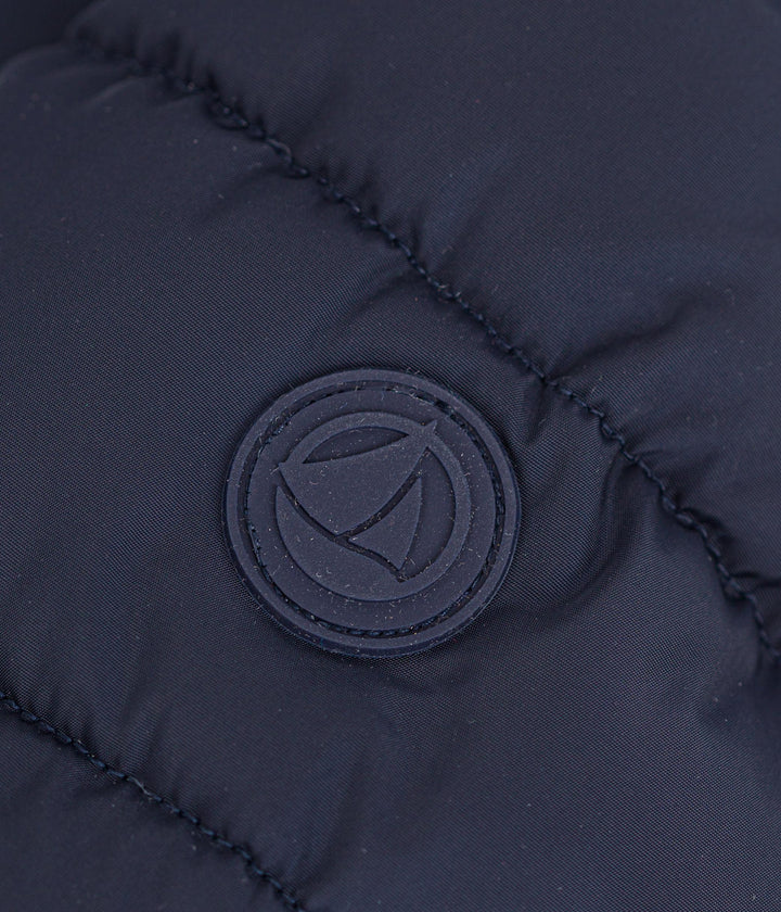 Piumino blu foderato in pile A0B40 01 PETIT BATEAU 