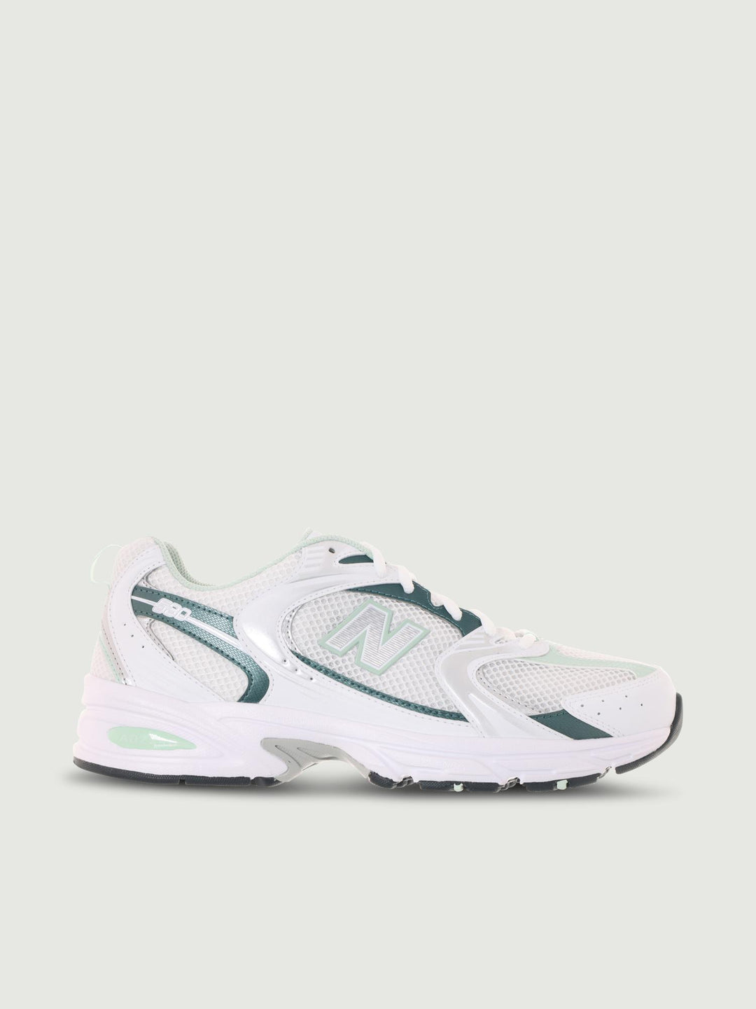 SNEAKER NEW BALANCE 530 BIANCO E VERDE ACQUA MR530RB D NEW BALANCE 