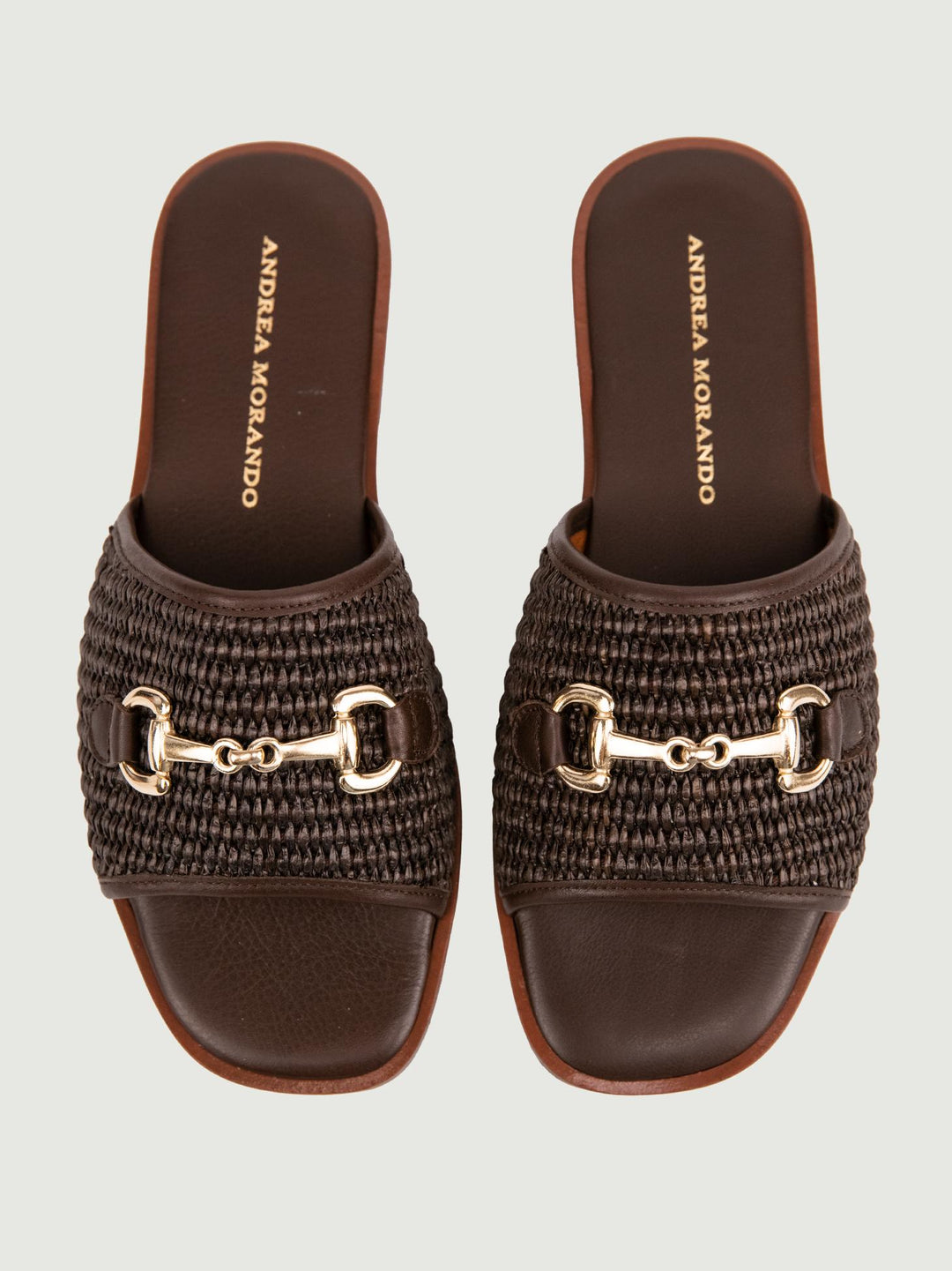 CIABATTINA IN RAFIA MARRONE