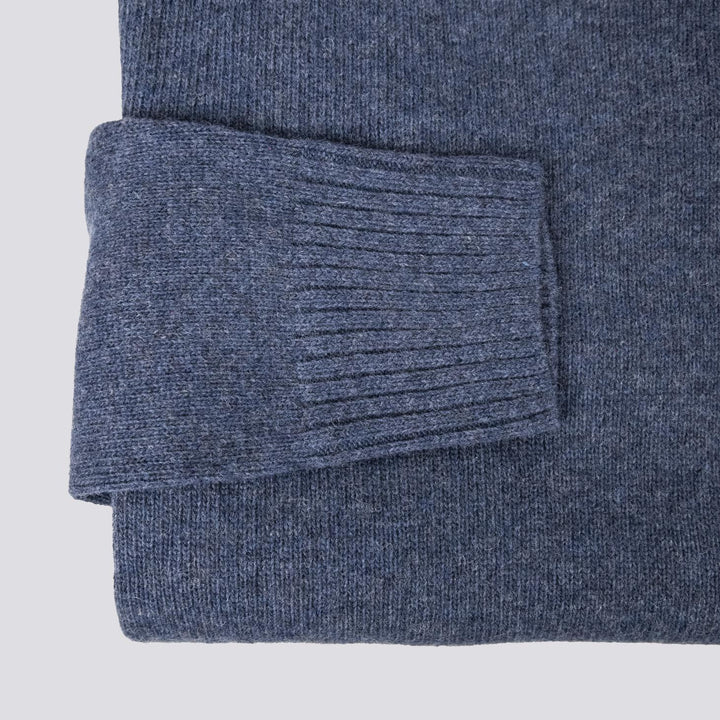 Girocollo in misto lana denim 1150224 304 ANDREA MORANDO 