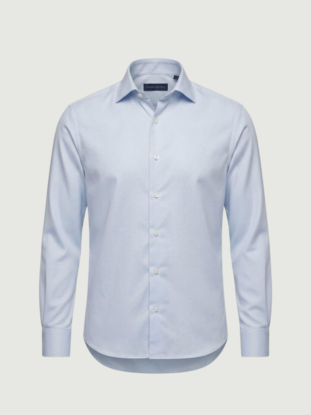 Camicia collo francese in cotone azzurra regular BARBADOS/REG 3 ANDREA MORANDO 
