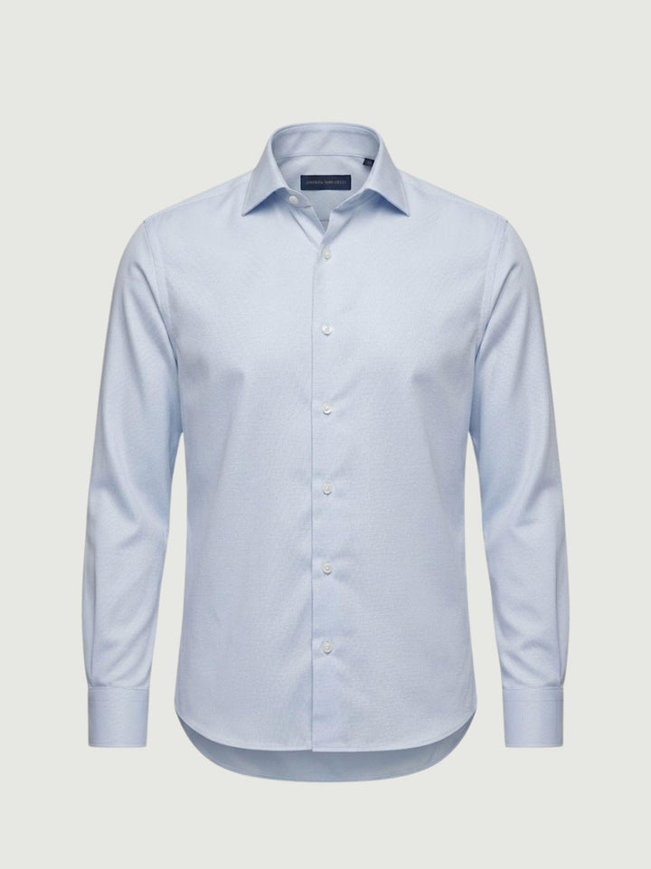 Camicia collo francese in cotone azzurra regular BARBADOS/REG 3 ANDREA MORANDO 