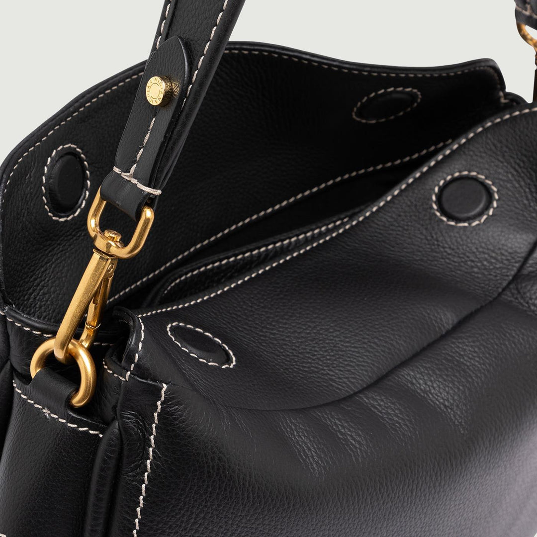 Borsa a spalla MAREA in pelle nera BS 10541 STSR 001 GIANNI CHIARINI 