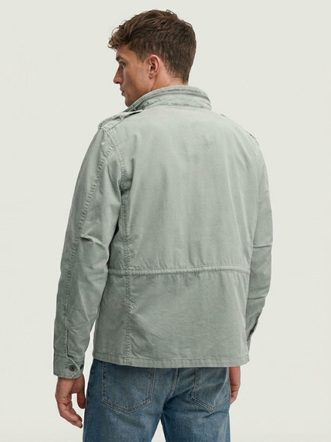 Field Jacket M65 in cotone organico salvia delavè M5012353A PE5 SUPERDRY 