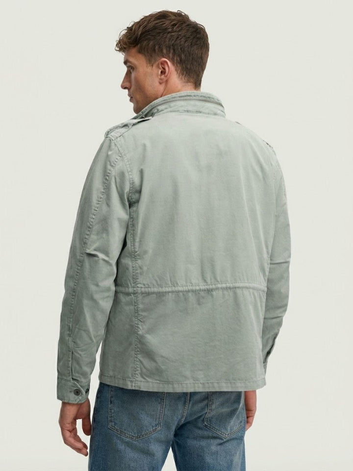 Field Jacket M65 in cotone organico salvia delavè M5012353A PE5 SUPERDRY 