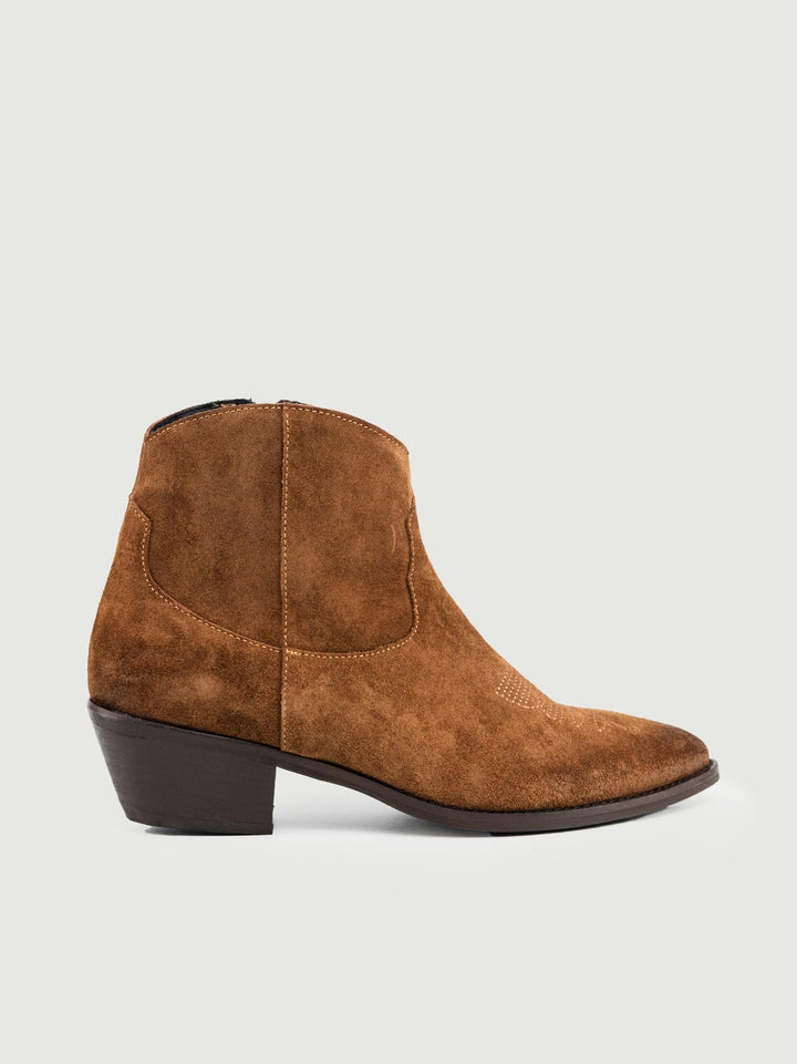 TEXANO IN PELLE SCAMOSCIATA COLOR TABACCO 1914 VELOUR-TABACCO ANDREA MORANDO 