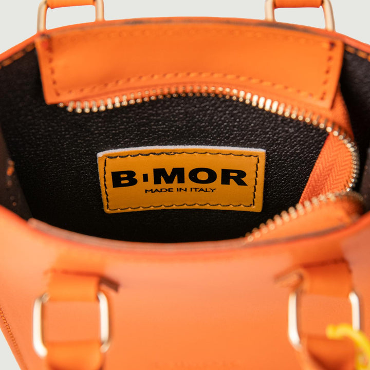 BORSA IN PELLE ARANCIO BABY BABY ARANCIONE BIMOR 