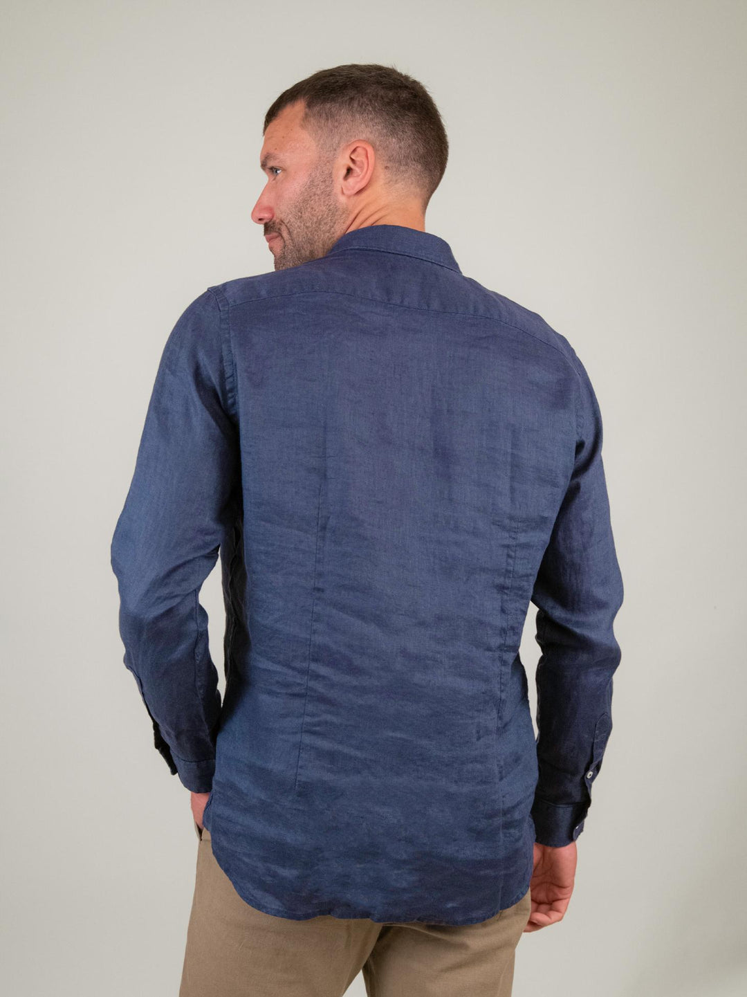 CAMICIA IN LINO BLUETTE BU24S02CALINEN 202 ANDREA MORANDO 