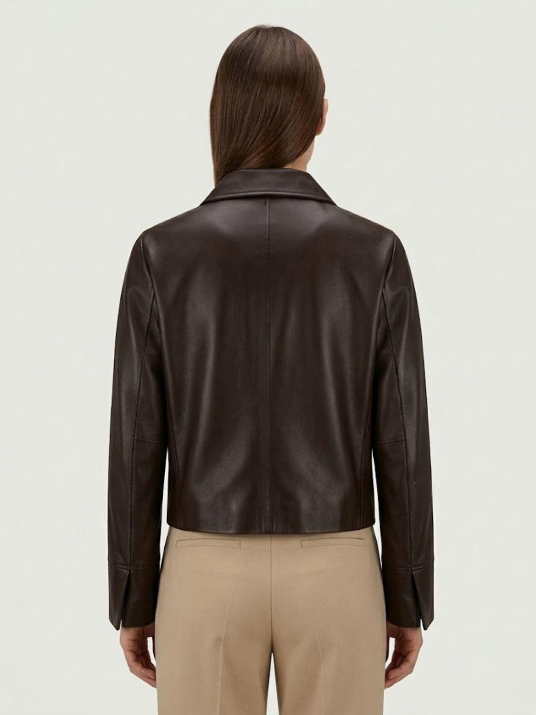 Giacca Malaga in nappa bonded marrone scuro MALAGA 06 JACK LEATHER 