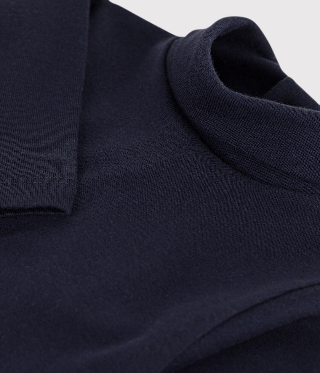 BODY IN COTONE A MANICA LUNGA E COLLO ALTO BLU A08QO 02 PETIT BATEAU 