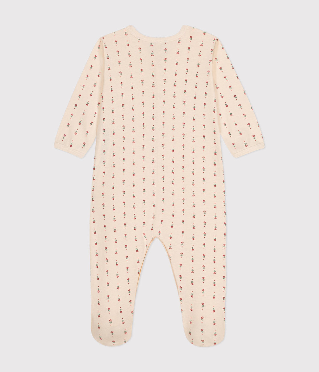 PIGIAMA BEBÈ IN COTONE STAMPATO A FIORI A09PA 01 PETIT BATEAU 