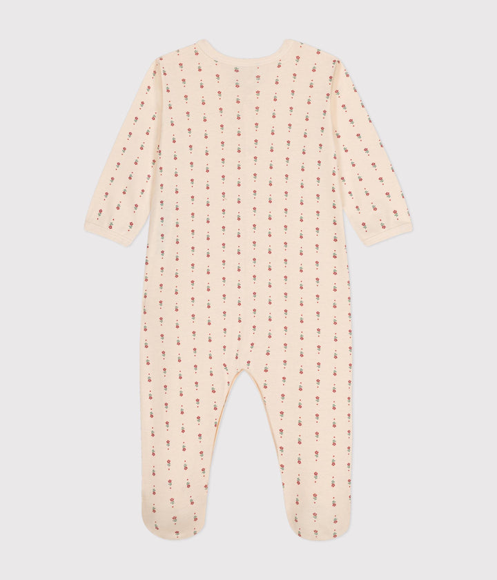 PIGIAMA BEBÈ IN COTONE STAMPATO A FIORI A09PA 01 PETIT BATEAU 