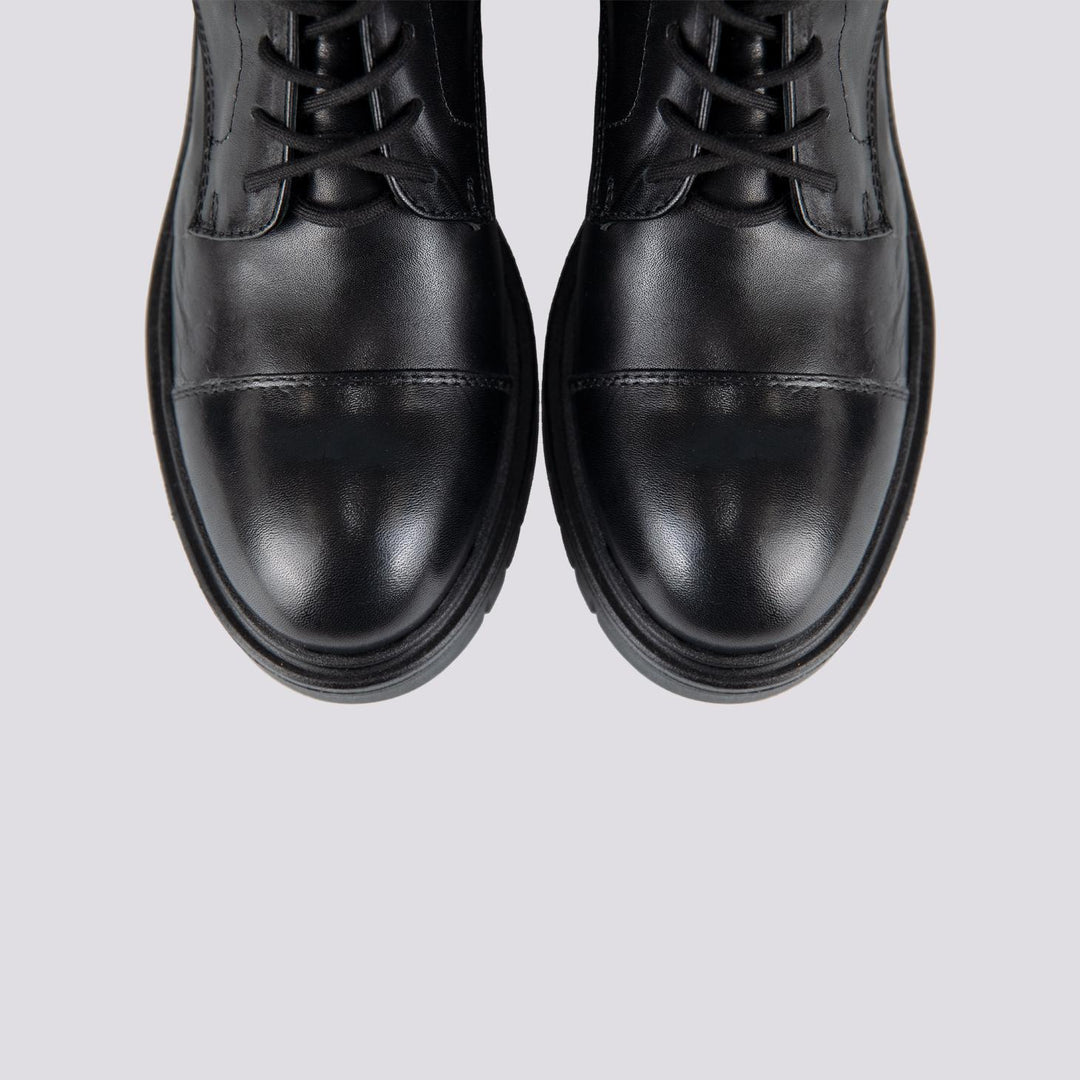 ANFIBIO BiMOR CON DOPPIA FIBBIA IN PELLE NERO 72/V NERO ANDREA MORANDO 