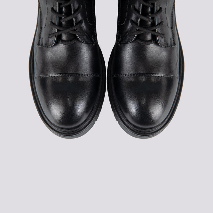 ANFIBIO BiMOR CON DOPPIA FIBBIA IN PELLE NERO 72/V NERO ANDREA MORANDO 