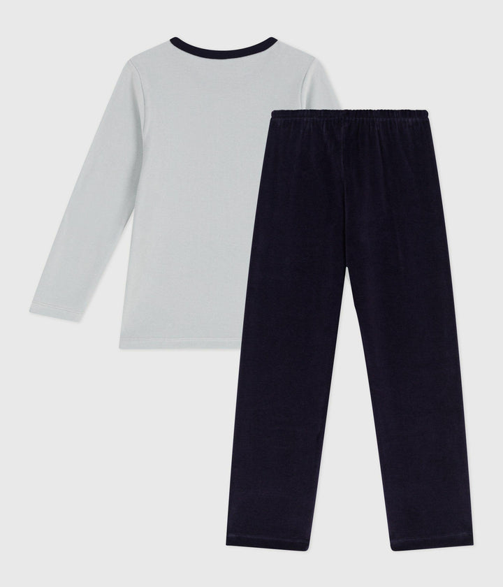 Pigiama in ciniglia bambino A0EGD 01 PETIT BATEAU 