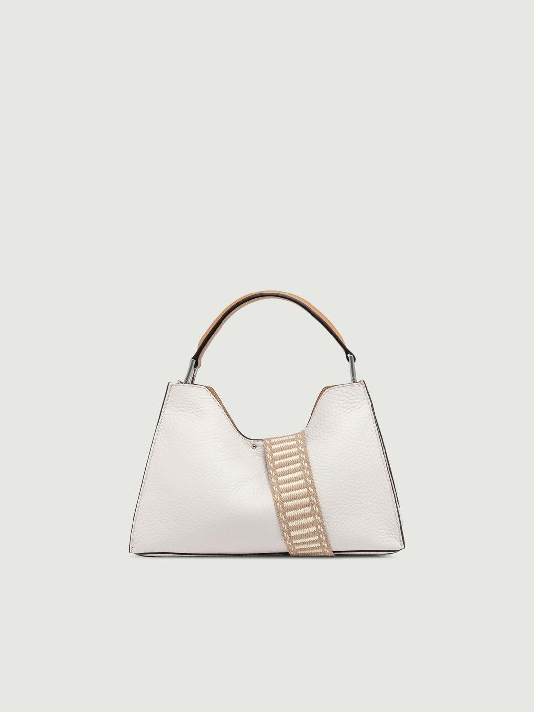 BORSA IN PELLE AURORA COLOR SABBIA BS 10565 RNGDBL-NA 13347 GIANNI CHIARINI 