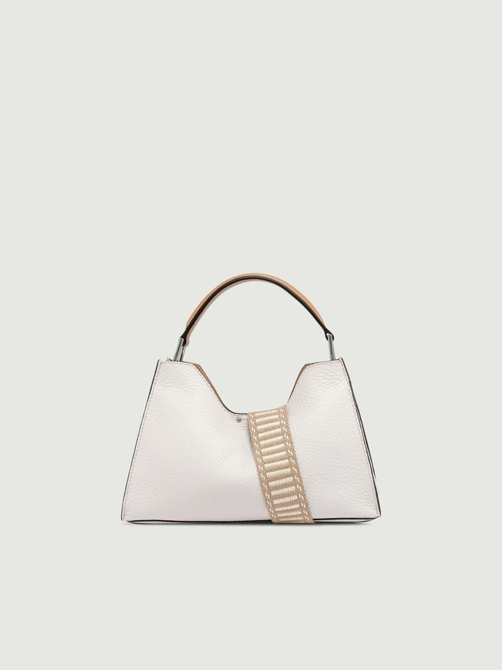 BORSA IN PELLE AURORA COLOR SABBIA BS 10565 RNGDBL-NA 13347 GIANNI CHIARINI 