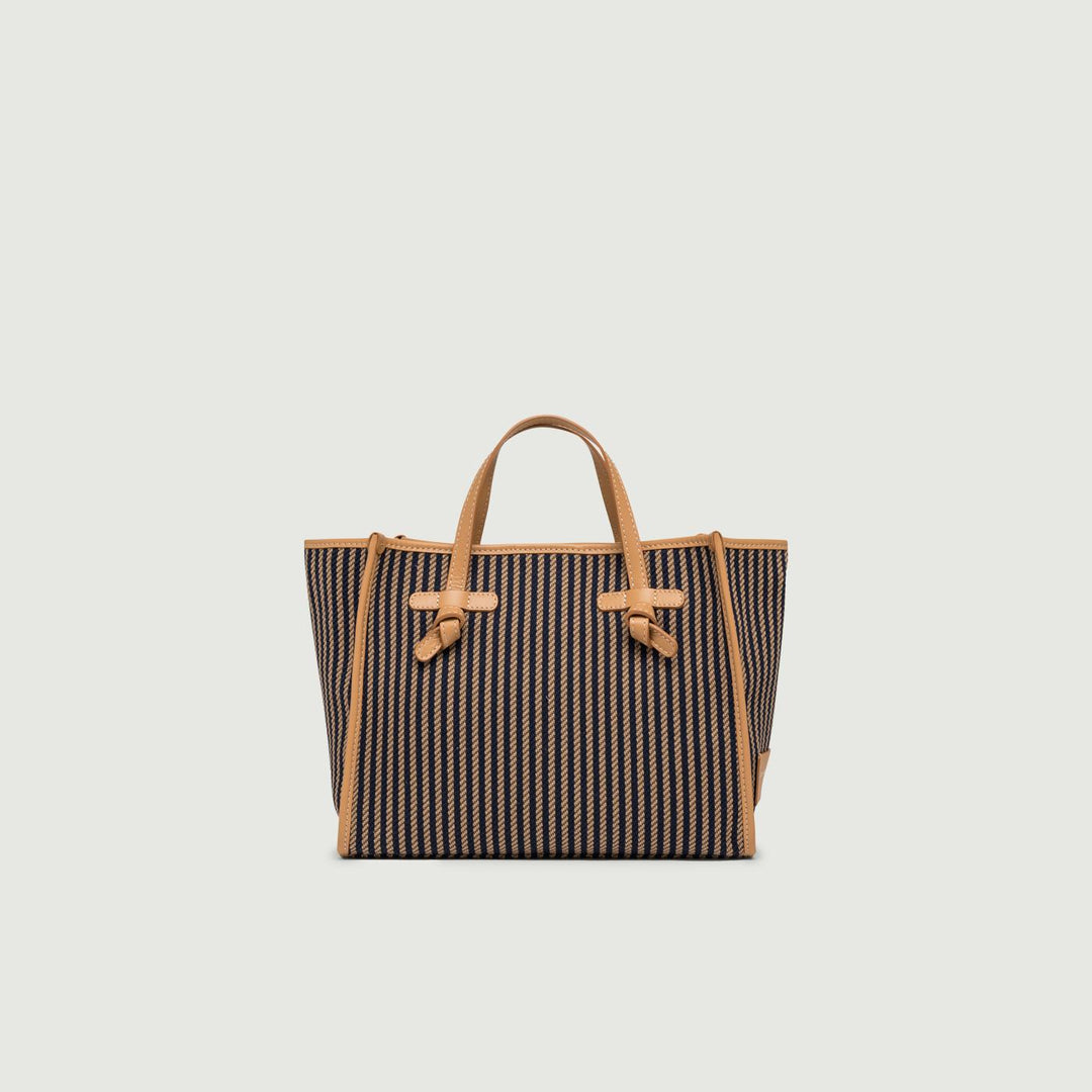 BORSA SHOPPING MISS MARCELLA IN PELLE E TESSUTO BS 9752/24PE CAB 12212 GIANNI CHIARINI 