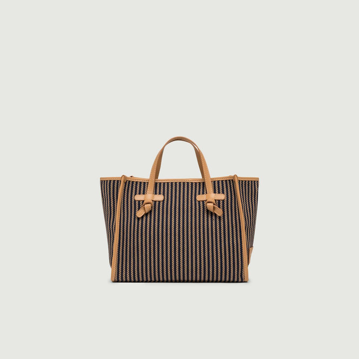 BORSA SHOPPING MISS MARCELLA IN PELLE E TESSUTO BS 9752/24PE CAB 12212 GIANNI CHIARINI 
