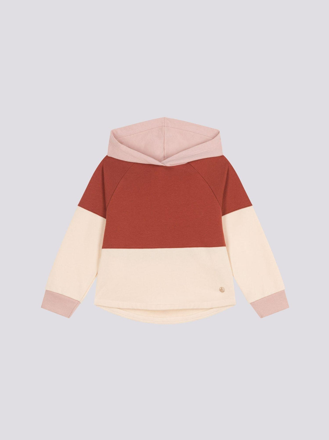 FELPA CON CAPPUCCIO IN MOLLETON BAMBINA A0ADY 01 PETIT BATEAU 