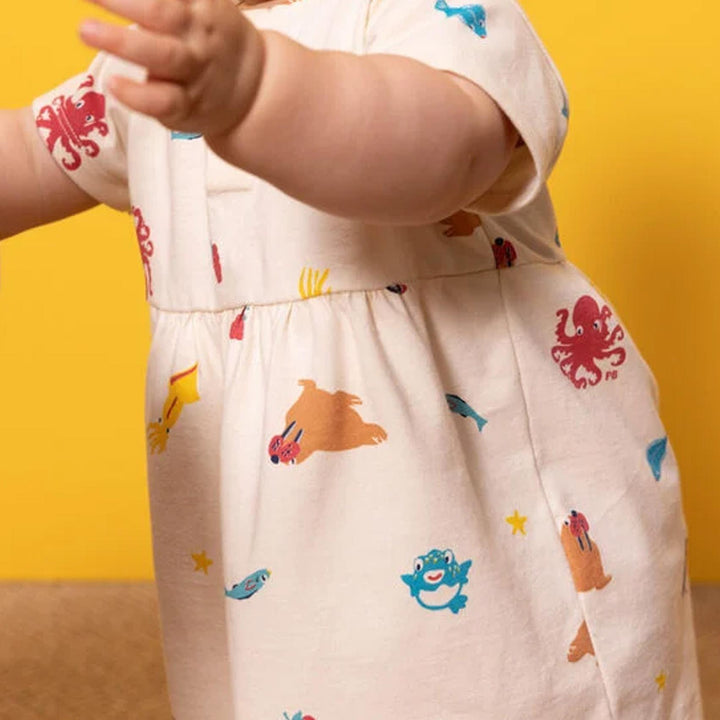 Abito manica corta bebè in jersey A079H 01 PETIT BATEAU 