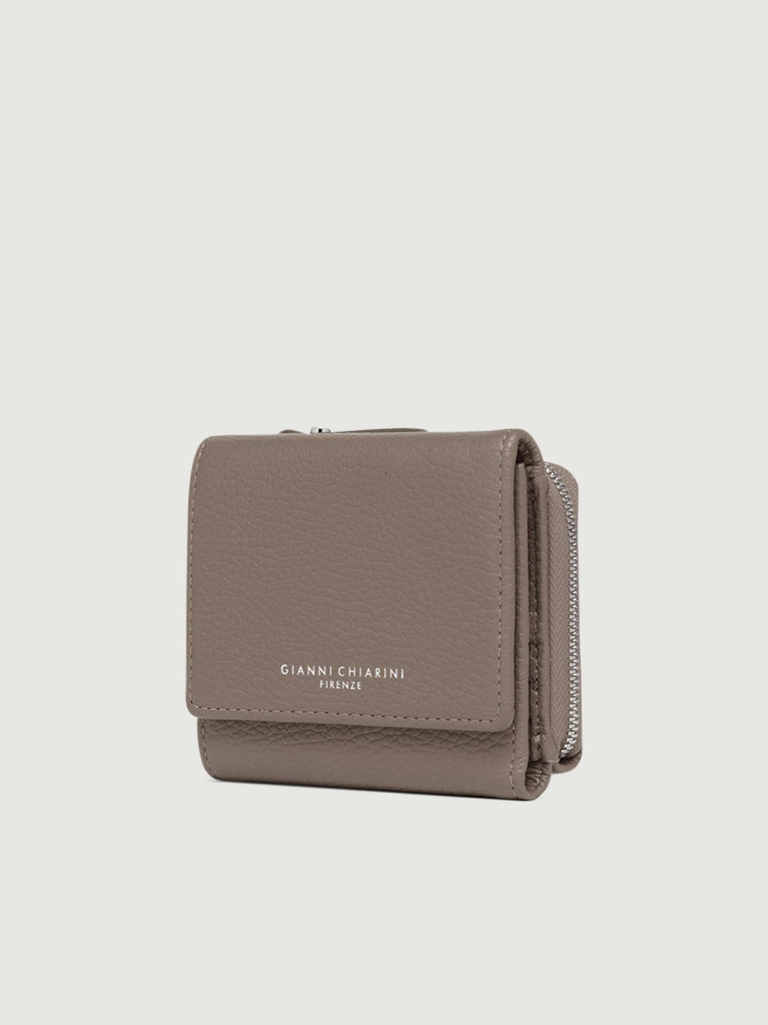 Mini portafoglio in pelle martellata beige 5080 GRN 2077 GIANNI CHIARINI 