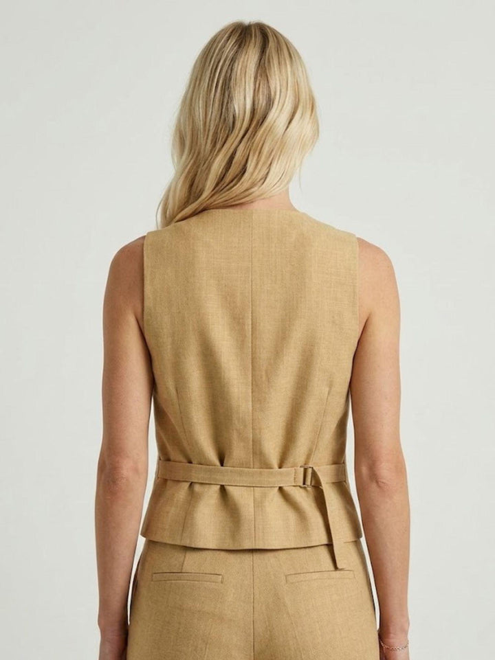 Gilet sartoriale senape 9933OR SENAPE ANDREA MORANDO 
