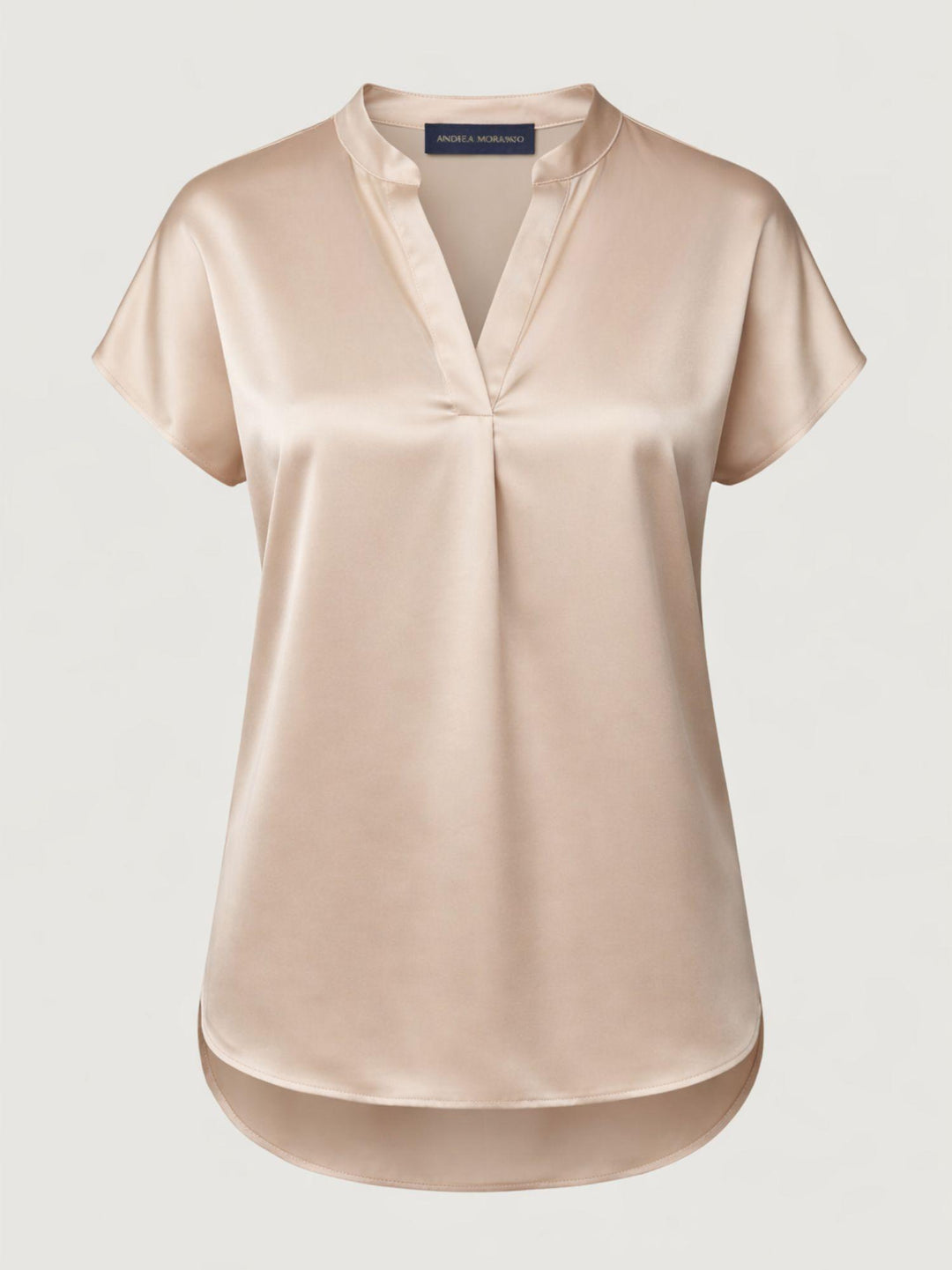 Blusa in raso beige M9237 BEIGE ANDREA MORANDO 