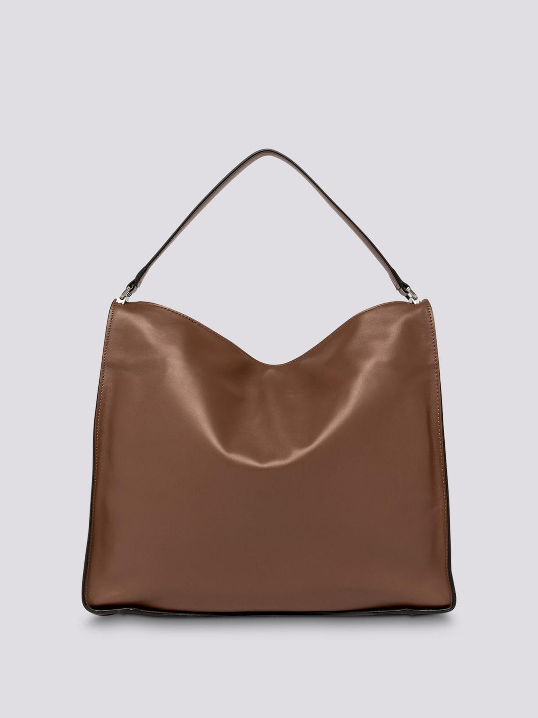 BORSA A SPALLA RENè IN NAPPA MARRONE BS 8902 LUSH 6206 GIANNI CHIARINI 