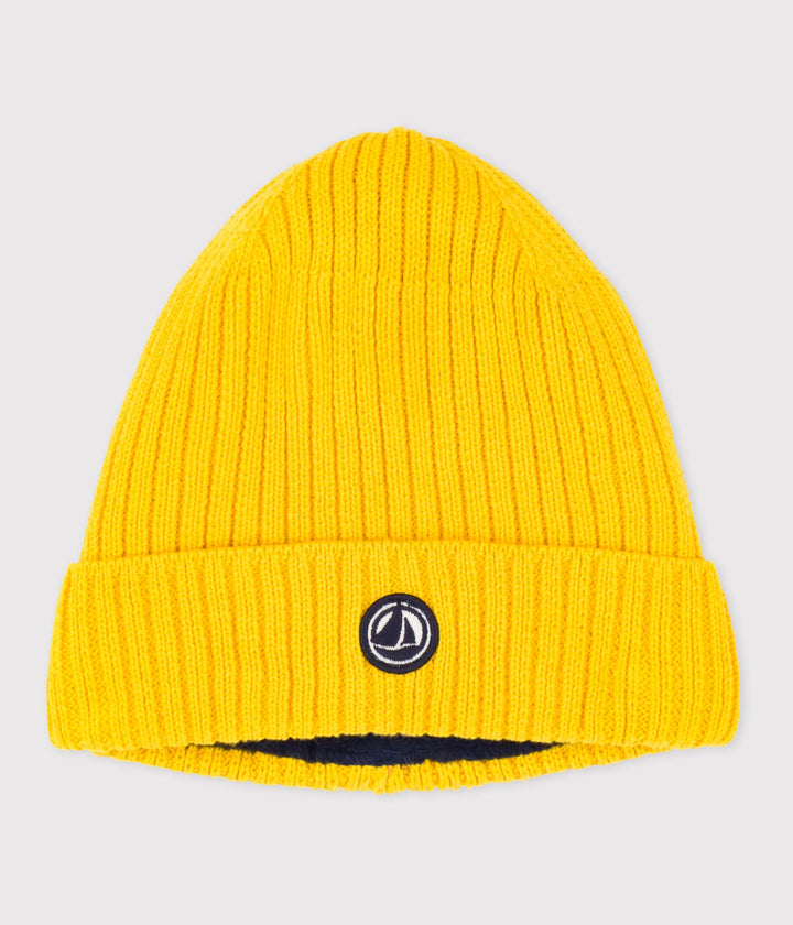 Cuffietta in maglia foderata in pile bambino A0DOD 02 PETIT BATEAU 