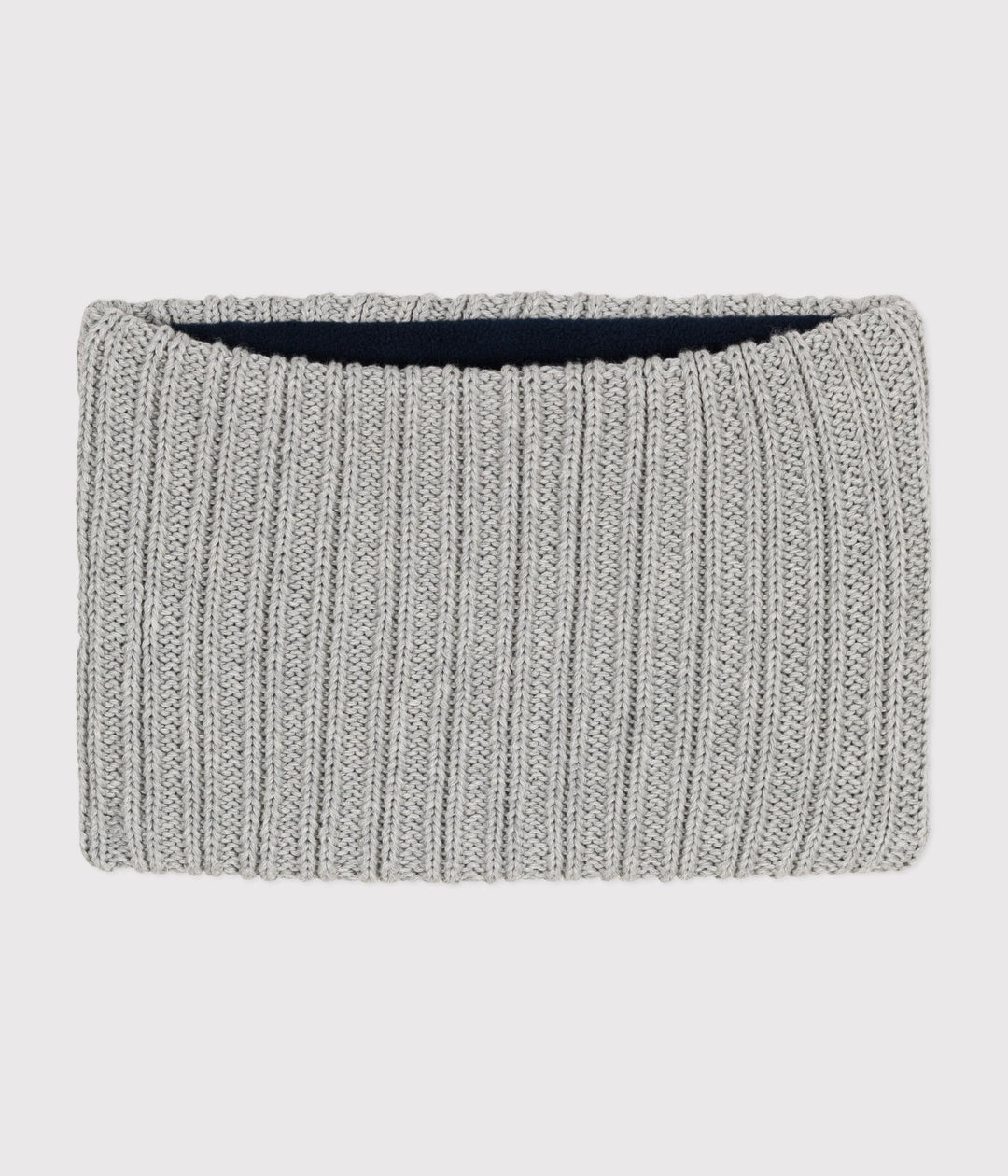 Snood grigio in maglia foderata in pile bambino A0BS0 10 PETIT BATEAU 