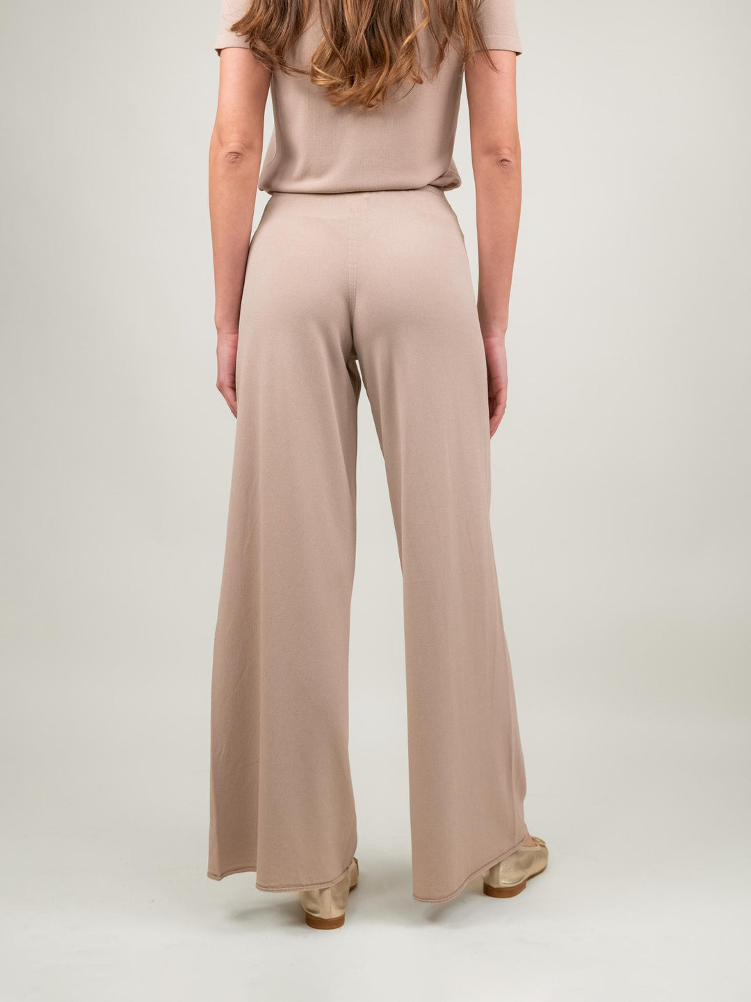 PANTALONE IN MAGLIA BEIGE 2670 BEIGE ANDREA MORANDO 