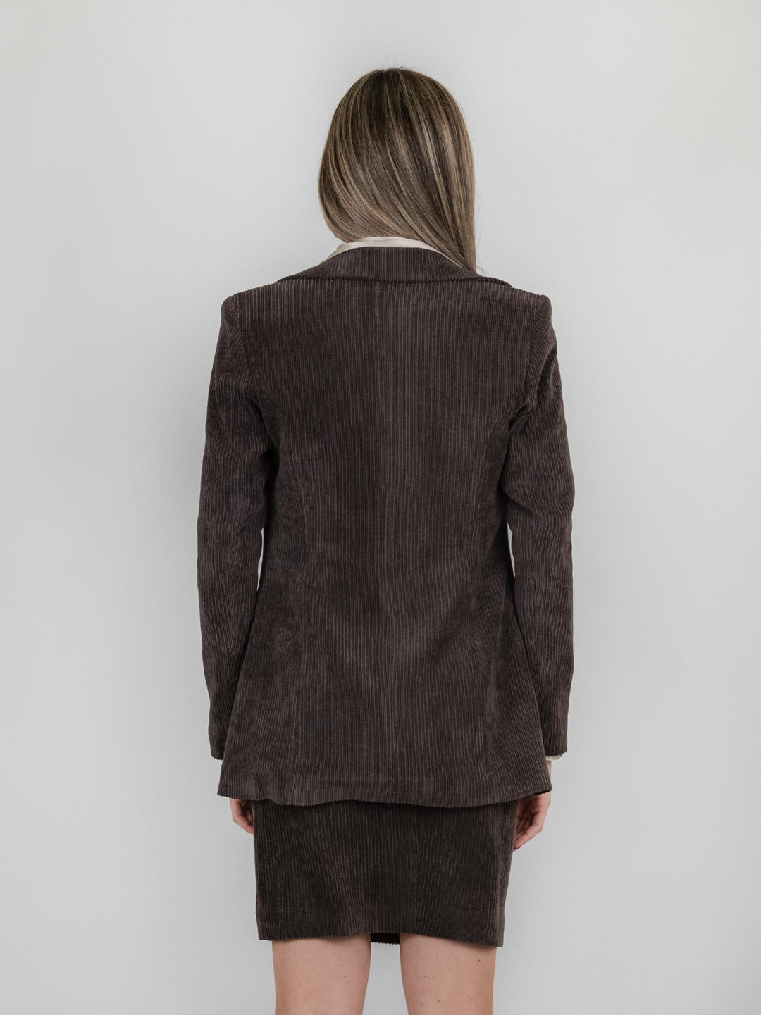 BLAZER VELLUTO TESTA MORO A COSTE