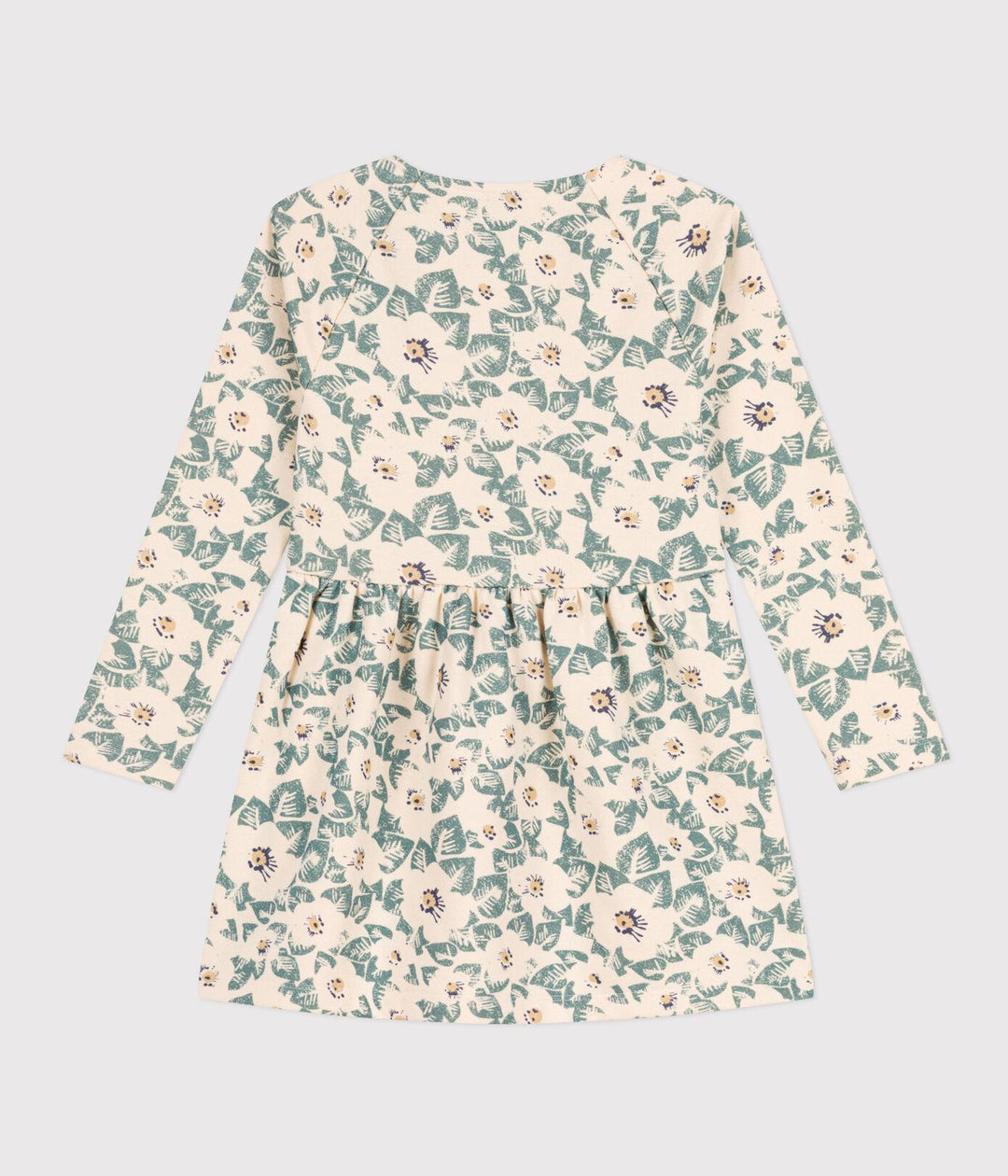 ABITO A MANICHE LUNGHE IN MOLLETON BAMBINA A08PA 02 PETIT BATEAU 