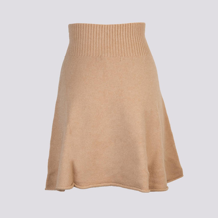 MINI GONNA IN MAGLIA BEIGE 0370/286 0234 BIMOR 