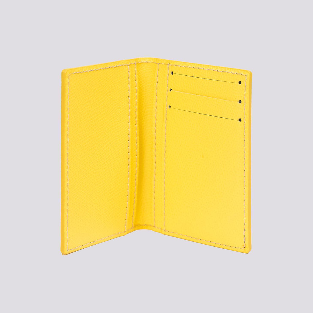 portafoglio in pelle giallo Spender